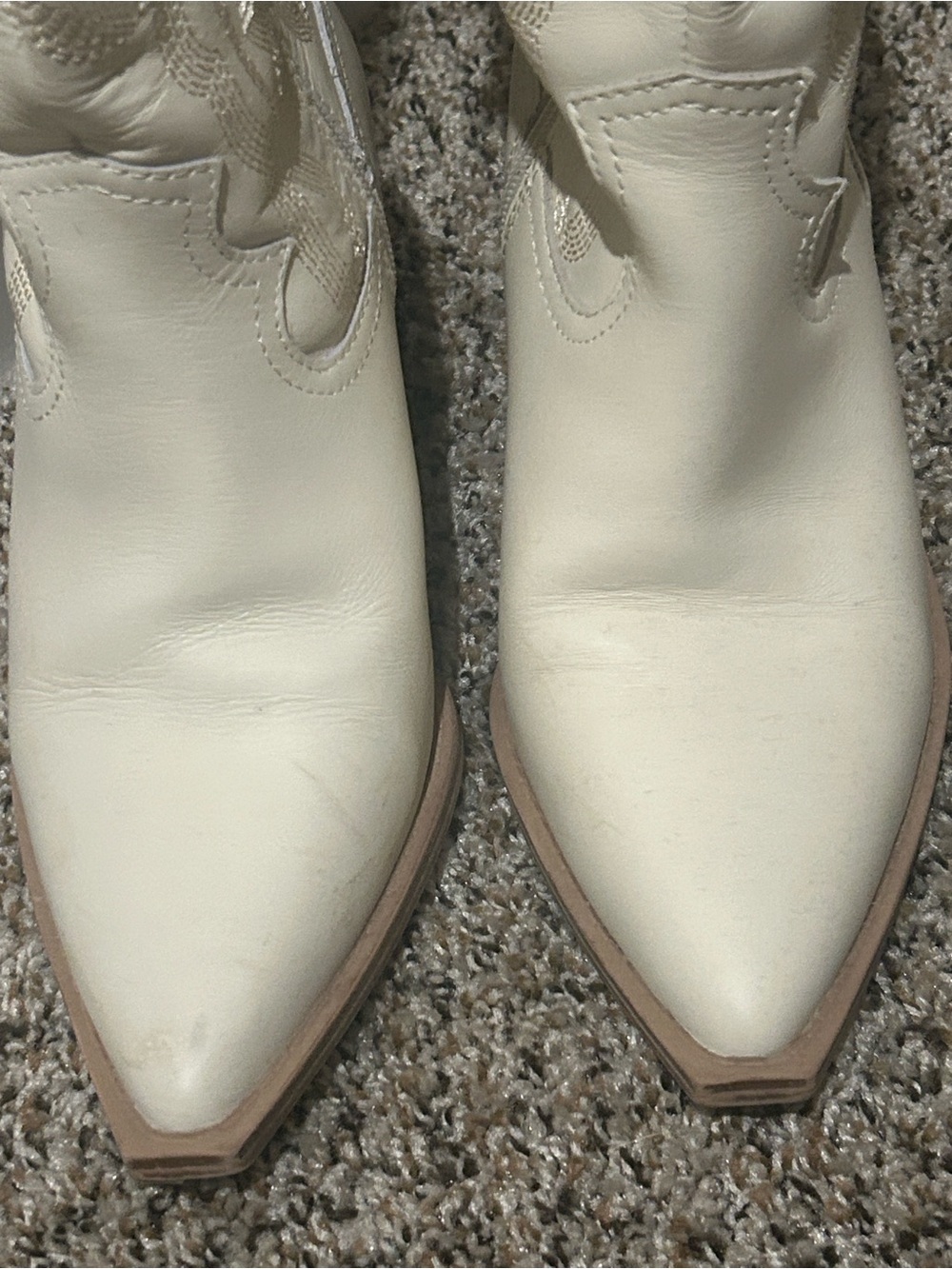 Crown Vintage Sila Western Tall Boot Ivory Women’s 8 - Picture 6 of 8